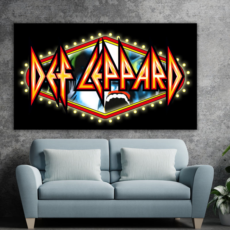 Πίνακας σε καμβά Def Leppard 